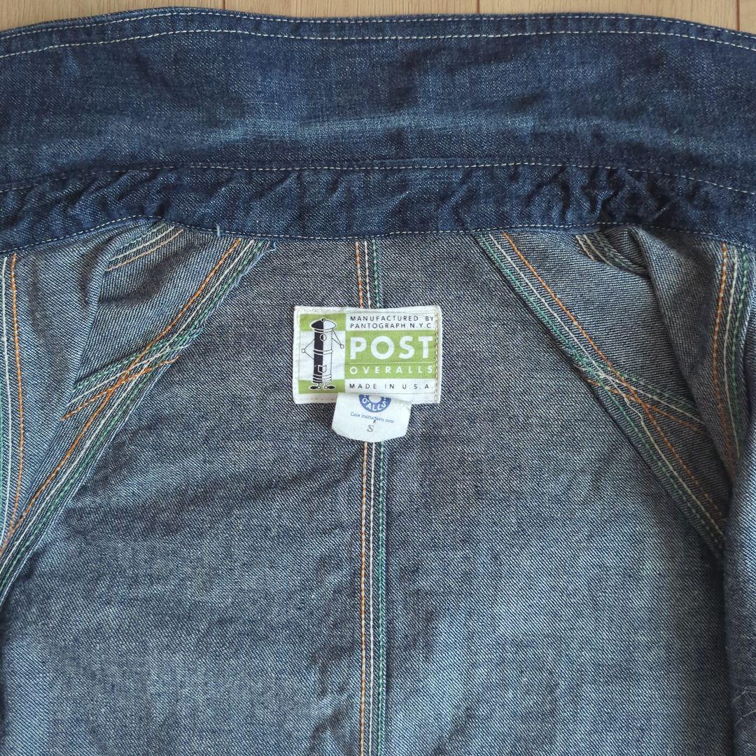 POST OVERALLS カバーオール S ポストオーバーオールズ デニム