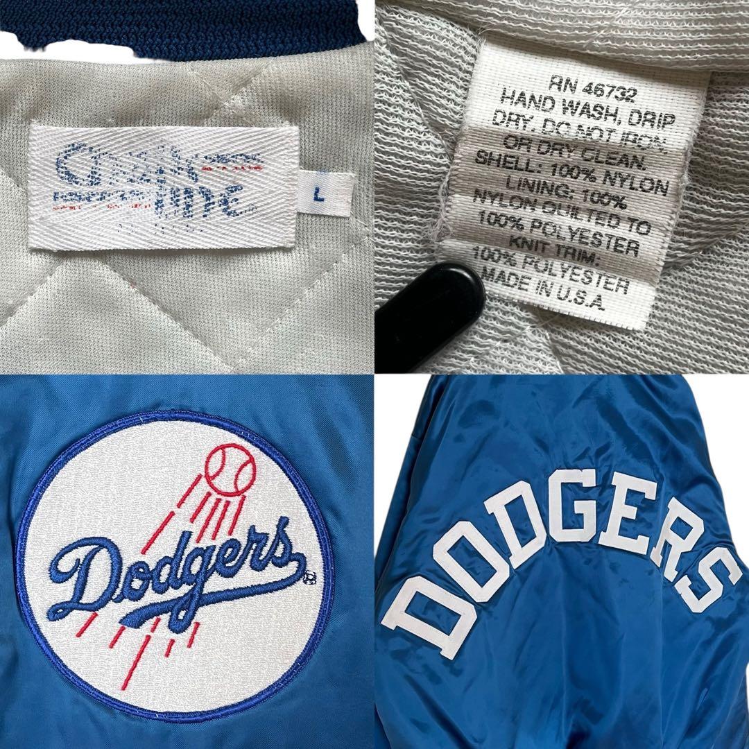 希少 Chalk line L ドジャース 刺繍ワッペン スタジャン USA製
