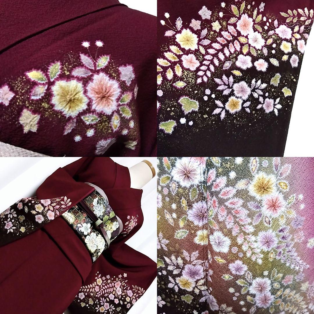 専用　翠山工房 落款 セット 辻ケ花 辻ヶ花 袋帯 辻が花 訪問着 紫 絞り