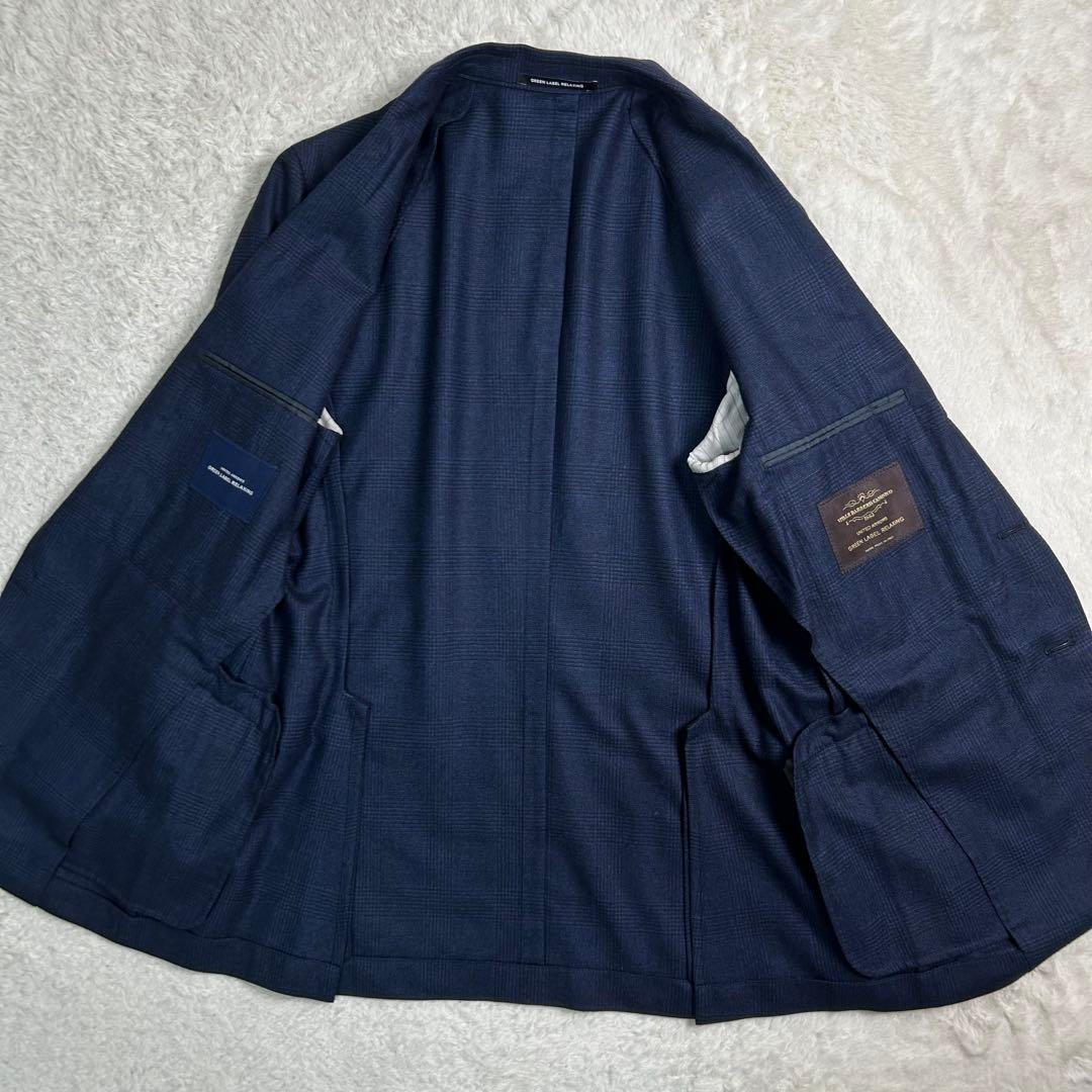 グリーンレーベルリラクシング　カノニコ　アンコン仕立て　セットアップ　チェック柄