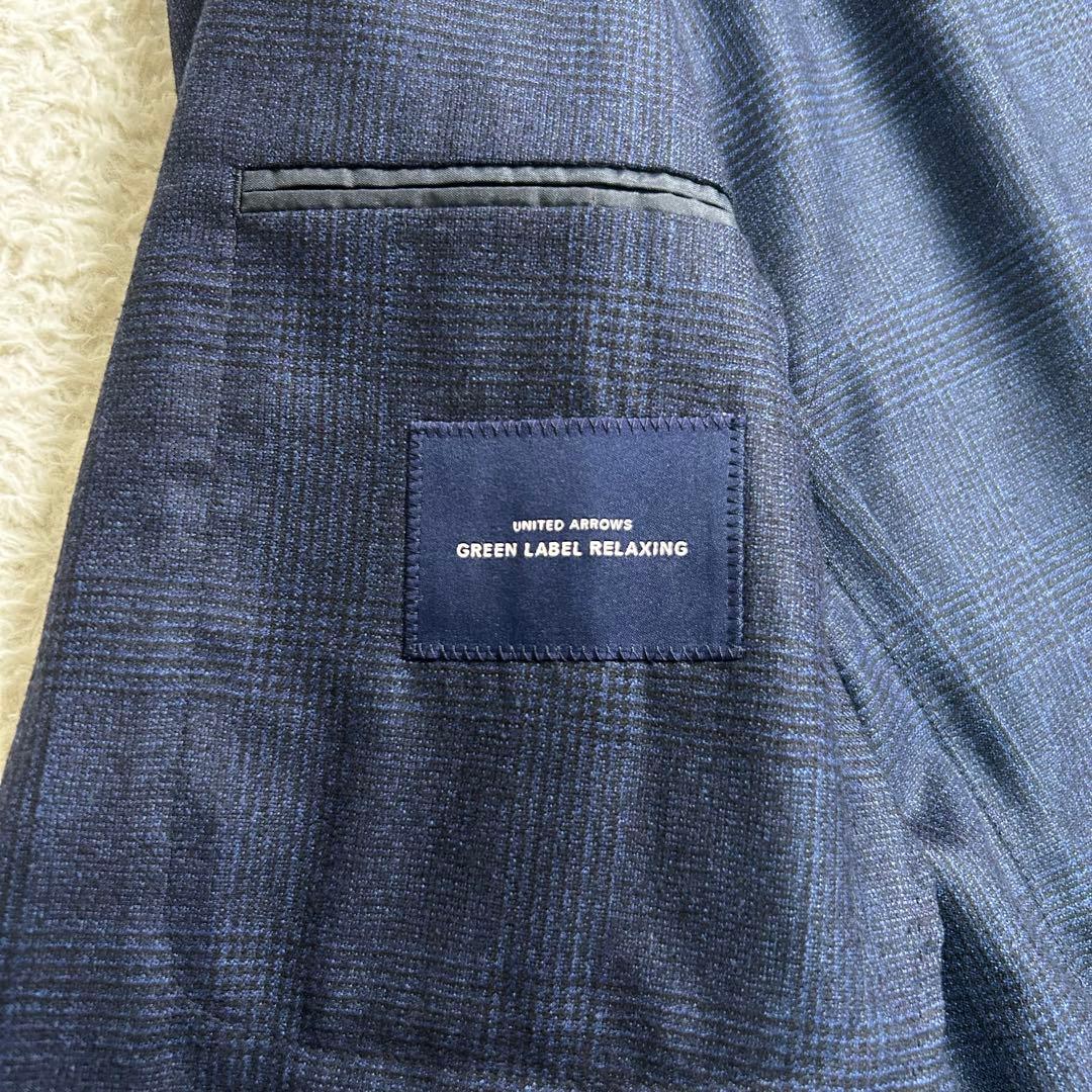 グリーンレーベルリラクシング　カノニコ　アンコン仕立て　セットアップ　チェック柄