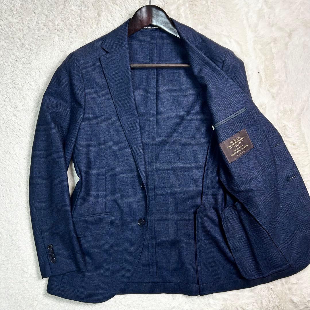 グリーンレーベルリラクシング　カノニコ　アンコン仕立て　セットアップ　チェック柄