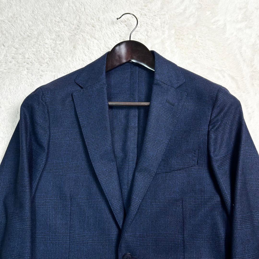 グリーンレーベルリラクシング　カノニコ　アンコン仕立て　セットアップ　チェック柄