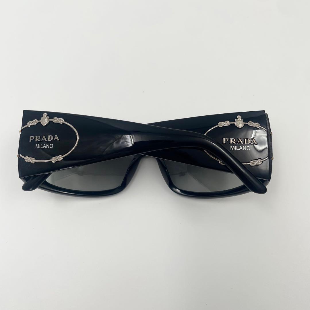 【✨未使用級 付属品完備】 プラダ サングラス メタルロゴ Y2K ブラック