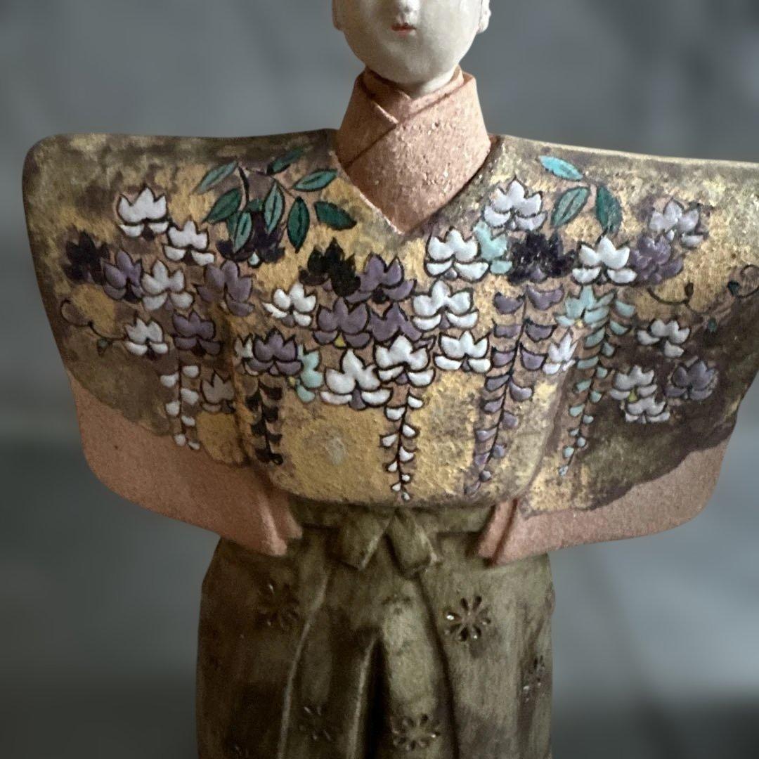 最終お値下げ❣️素晴らしい　立ち雛　圭子　陶器