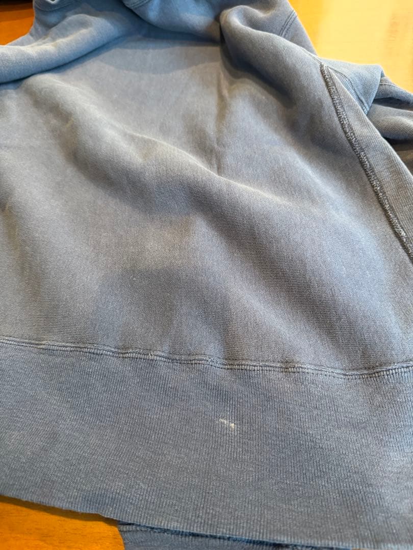 完全目なし　リバースウィーブ　ネイビー　フェード　トリコタグ中期