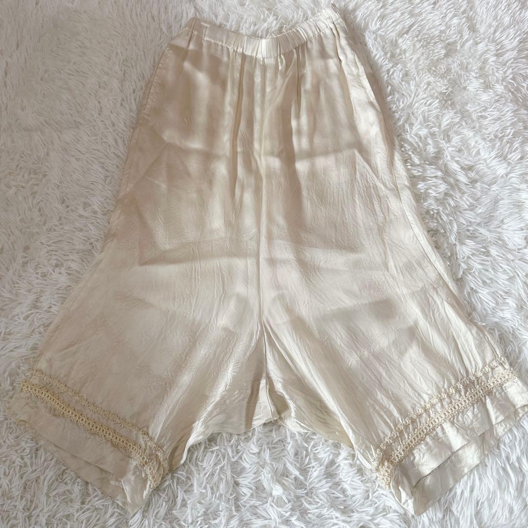 希少　COMMEdesGARCONS レース　サテンサルエルパンツ