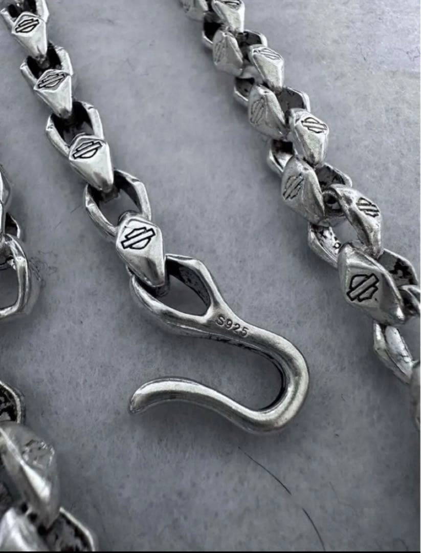 シルバー925 ヴィンテージ ハーレー　ネックレス　ウォレットチェーン