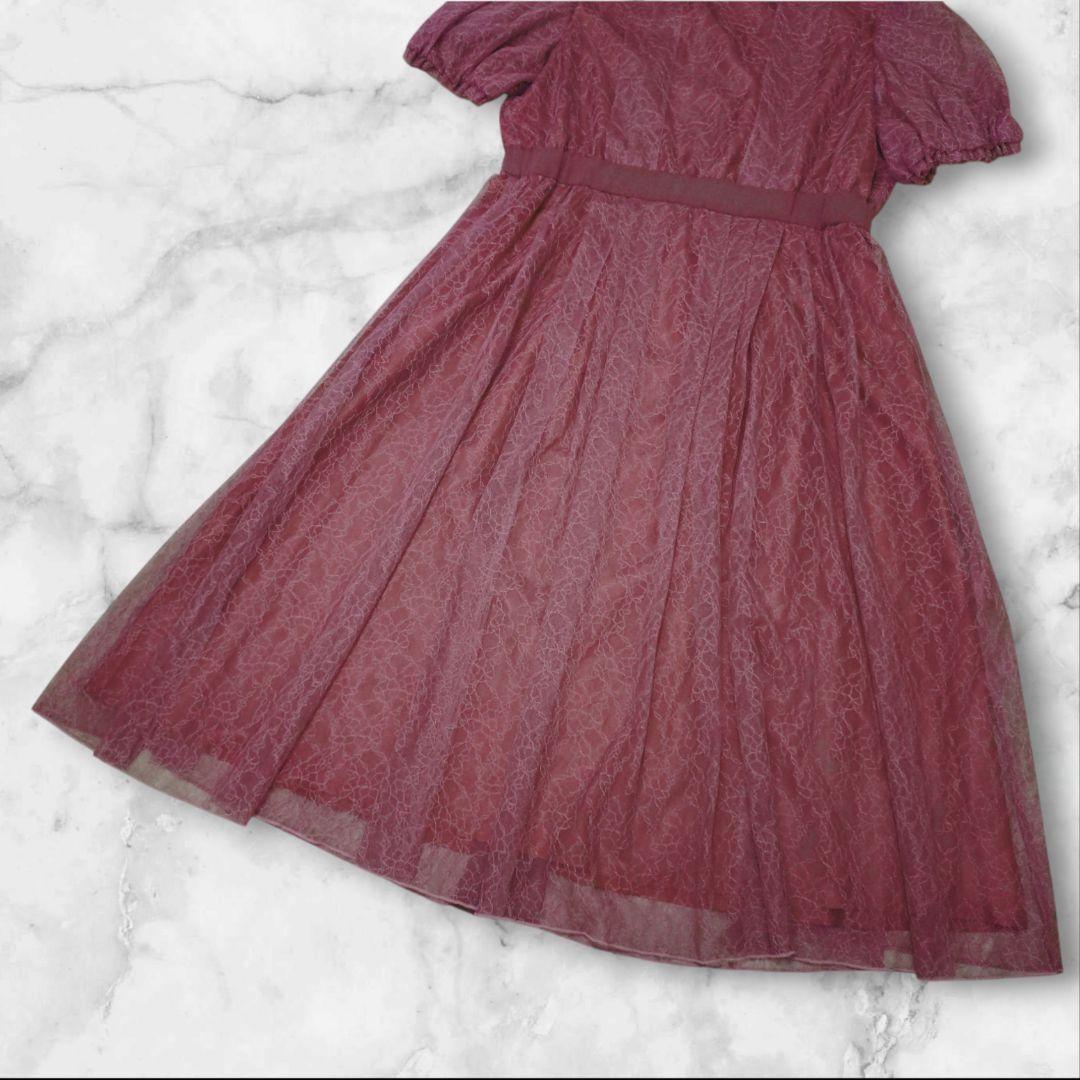 ✨46サイズ✨23区 APPLAUDIR 総レース タックディテール ドレス