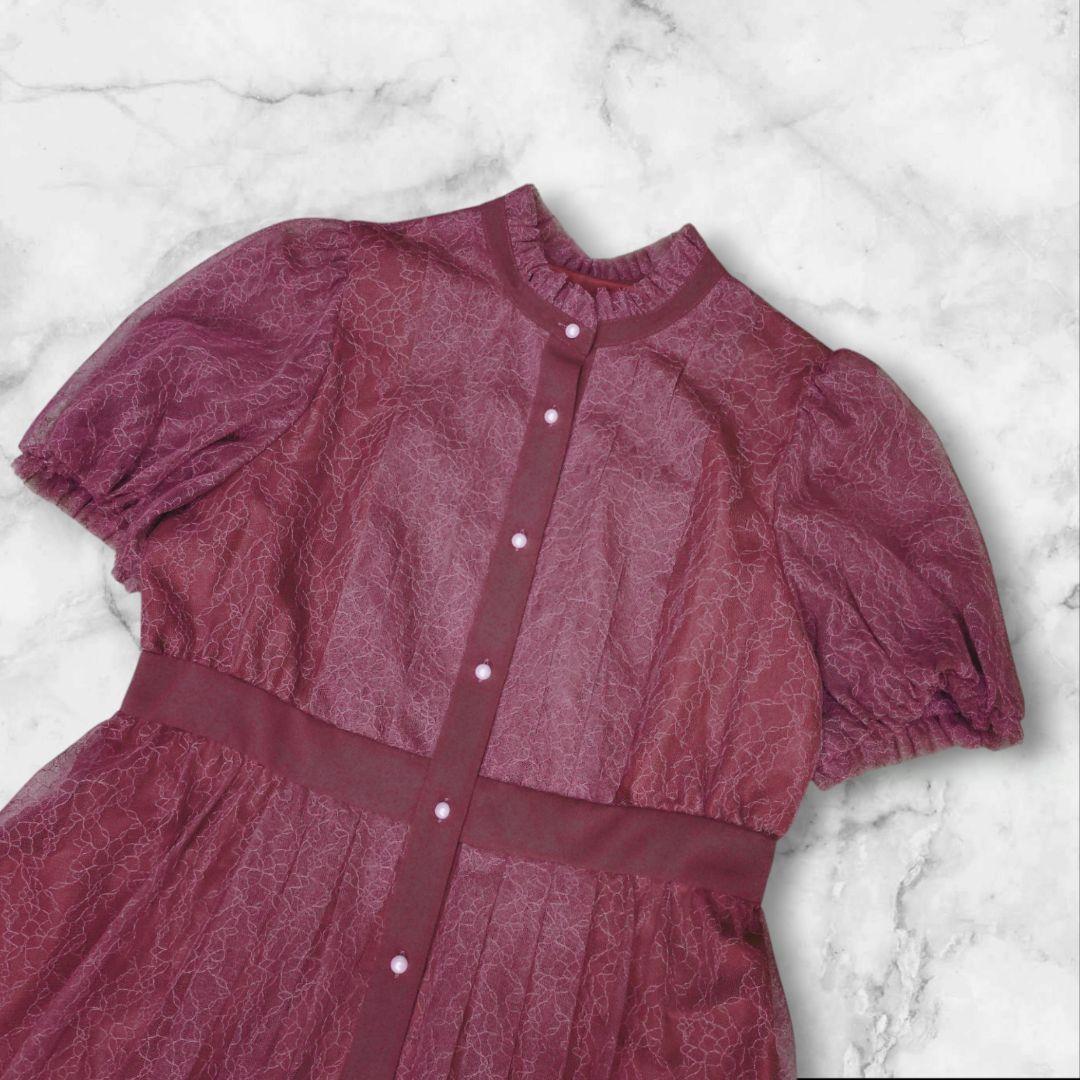 ✨46サイズ✨23区 APPLAUDIR 総レース タックディテール ドレス