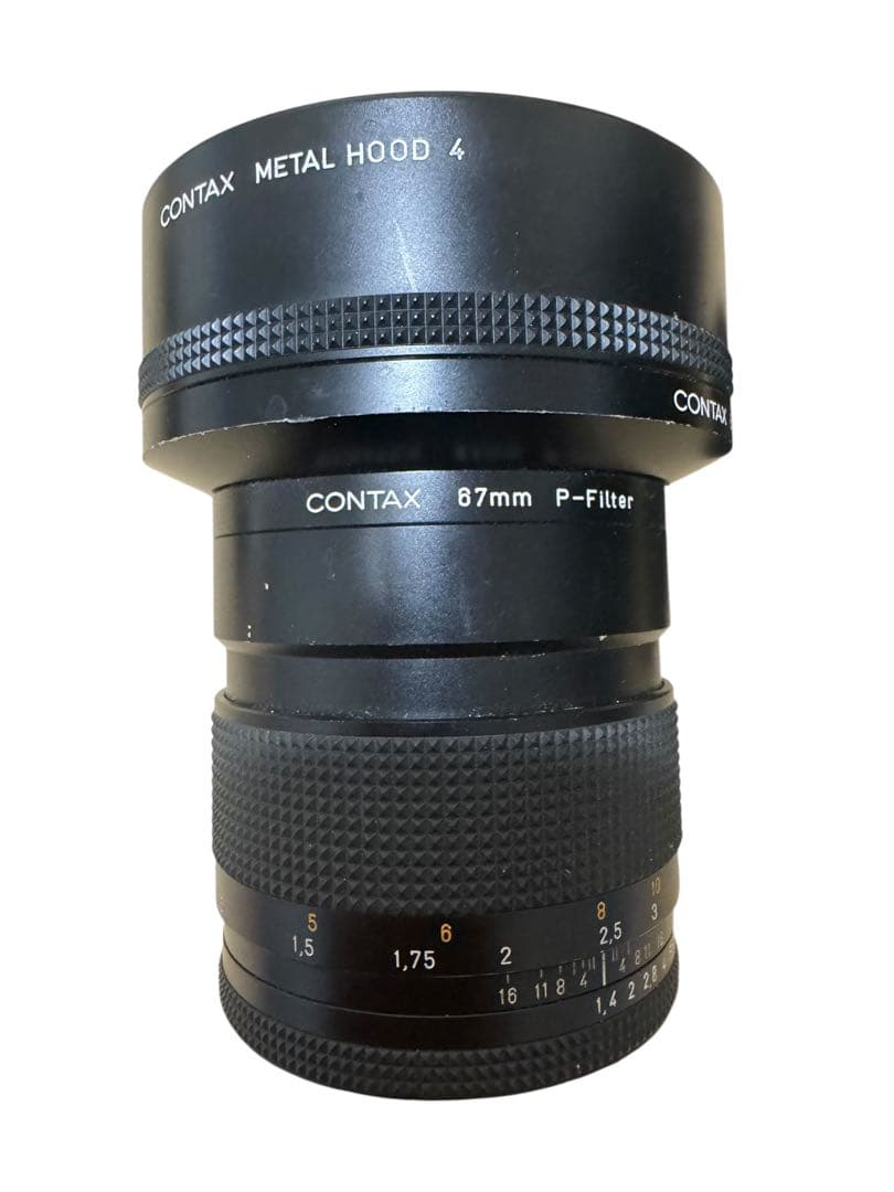 CarlZeiss Planar85mm f1.4 CONTAXメタルフード4付