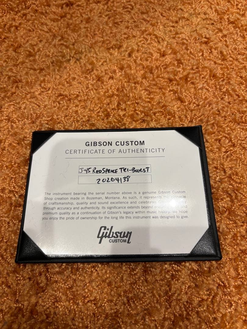 光栄堂選定Gibson CUSTOM J-45 RED SPRUCE