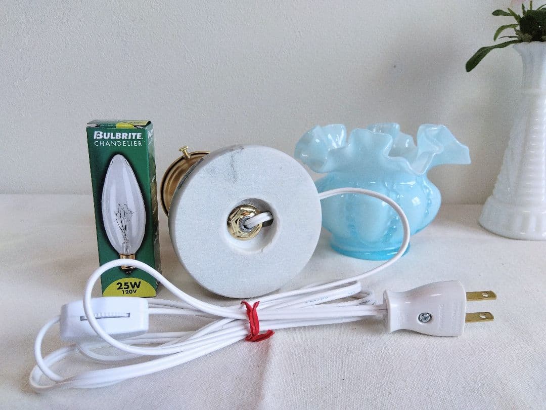 ☆美 フェントン ベイビーブルー オーバーレイシェードランプ