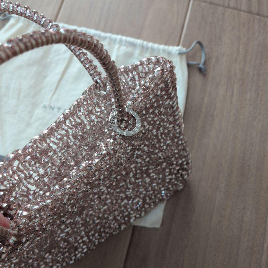 アンテプリマ　ミニワイヤーバッグ　ピンク