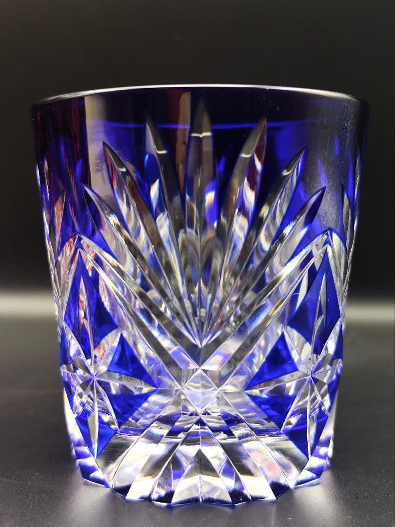 定価7万以上☆新品未使用 彩鳳 ペアロックグラス（切子、江戸切子、薩摩切子）