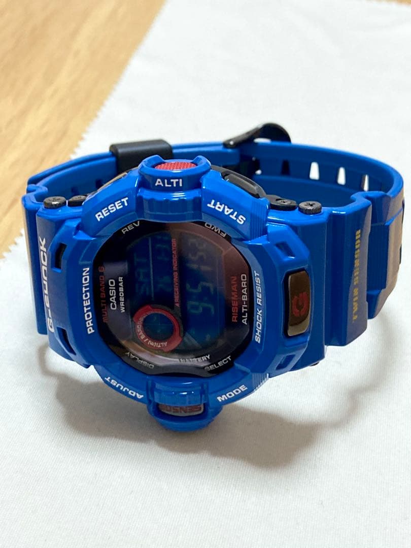 レア！希少色！美品！G-SHOCK ライズマンGW-9200BLJ-2JF 青