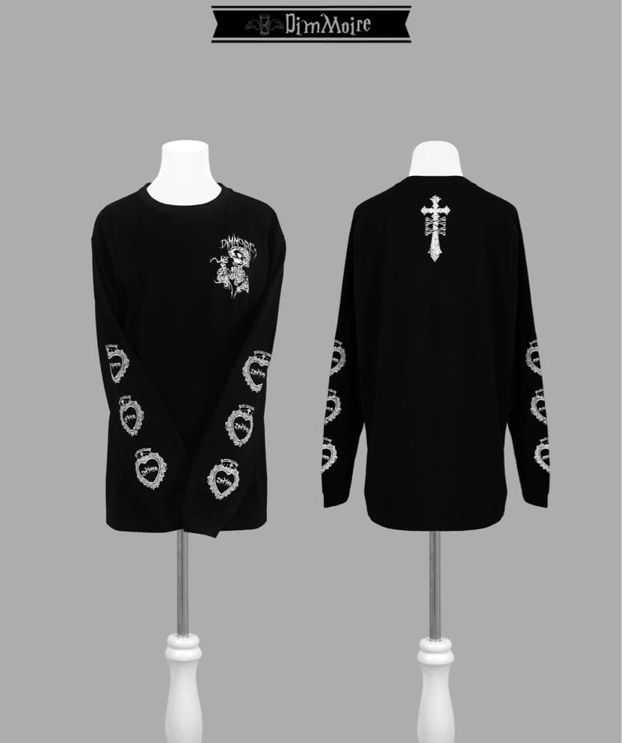 dimmoire 2026福袋 Baby Skull ロゴロンT(Black)