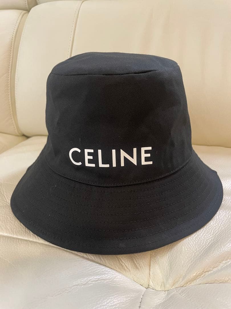 CELINE バケットハット 黒　M ユニセックス