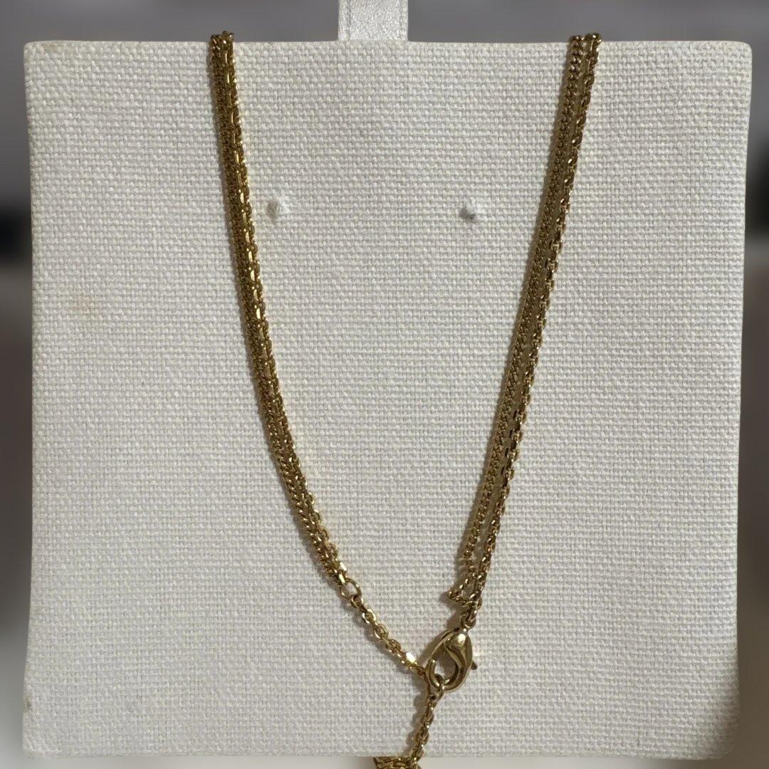 Petit CD ダブル ネックレス　dior ゴールド　2連