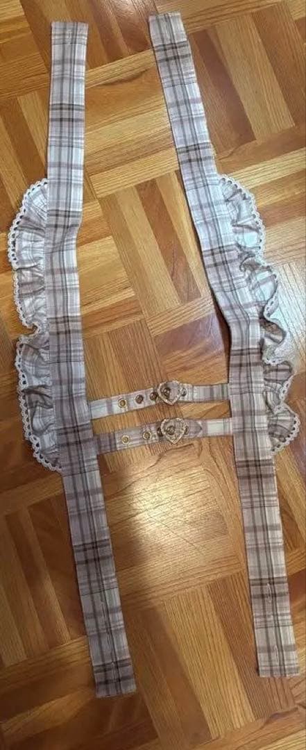 LIZLISA リズリサ はしごリボンチェックティアードスカパン