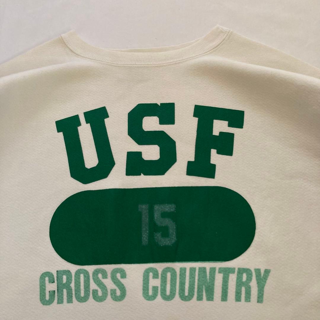 超美品 白ボディ×緑 80's チャンピオン リバースウィーブ トリコタグ中期