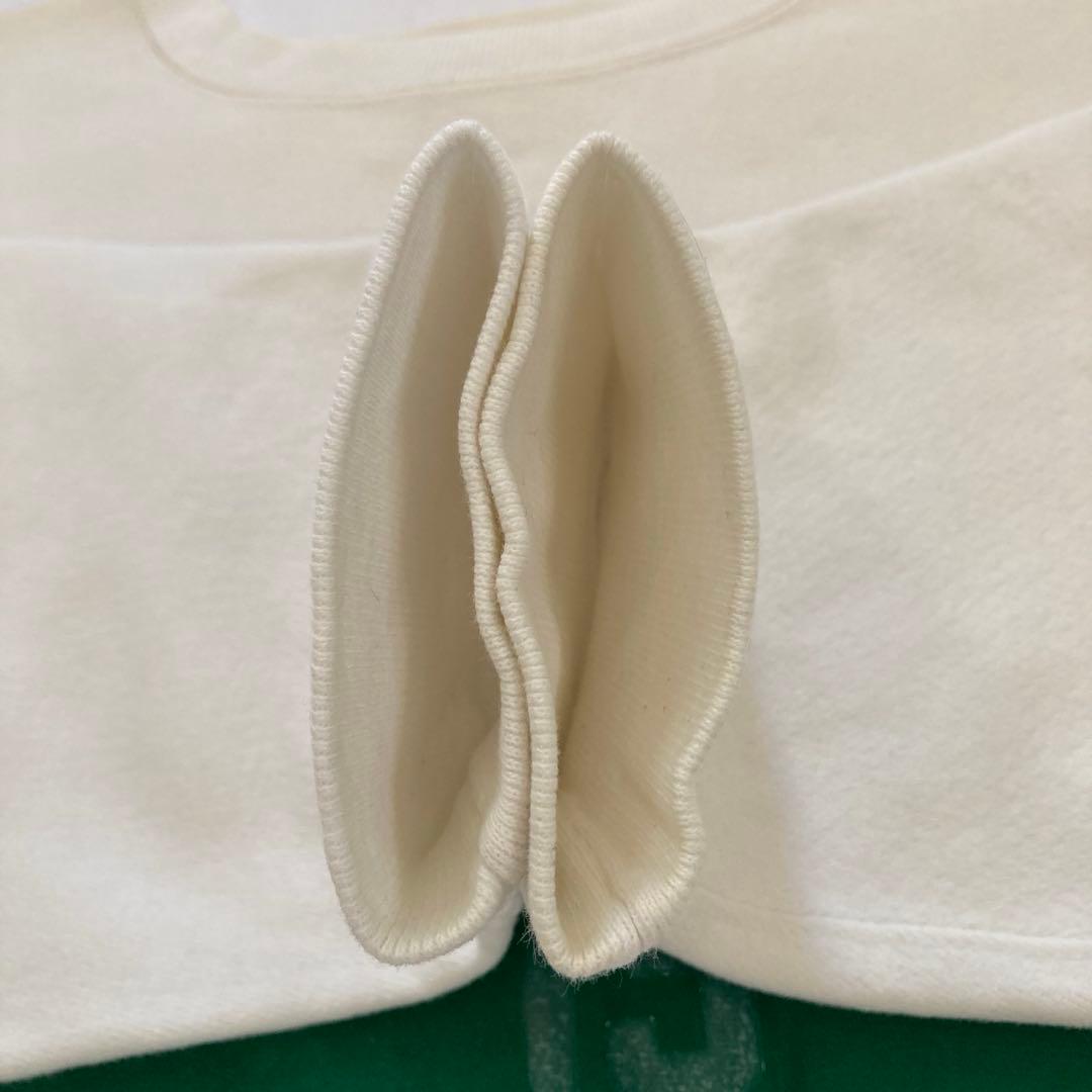 超美品 白ボディ×緑 80's チャンピオン リバースウィーブ トリコタグ中期