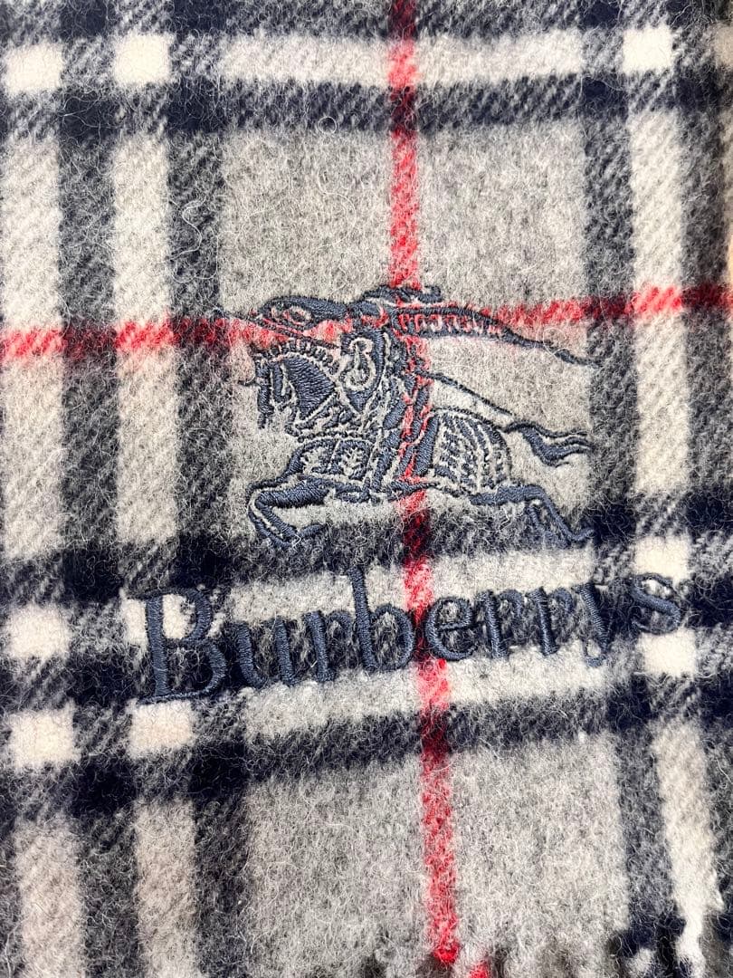 ⭐️超美品⭐️バーバリー　ひざ掛け　ブランケット　ベージュ　グレー　2枚セット