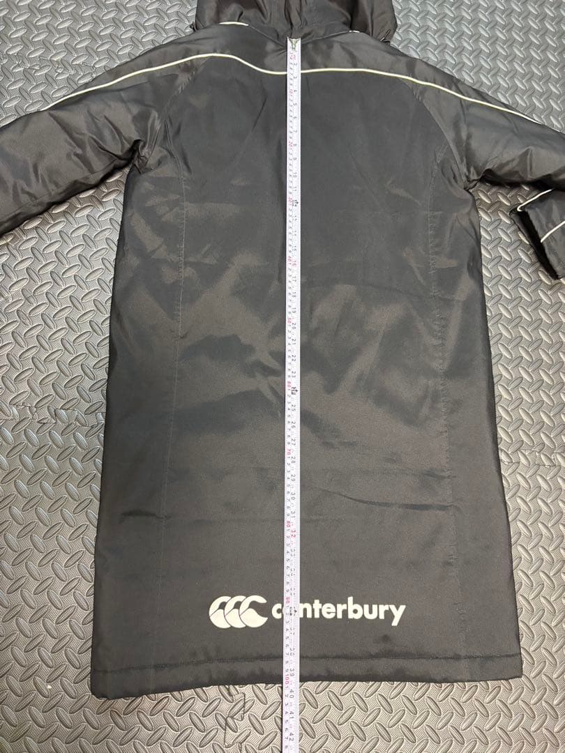 canterbury ベンチコート 150cm 黒　フード付き