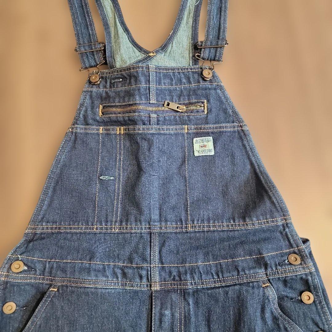 Levi's　ダブルニーオーバーオール　ブルー　32×32