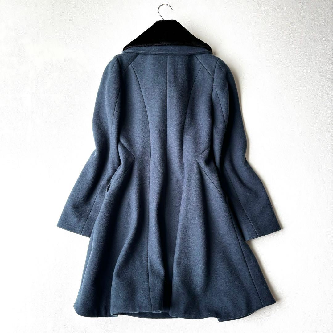 美品✨ヴィヴィアンウエストウッド　ウールメルトンコート　オーブ　Aライン　ファー