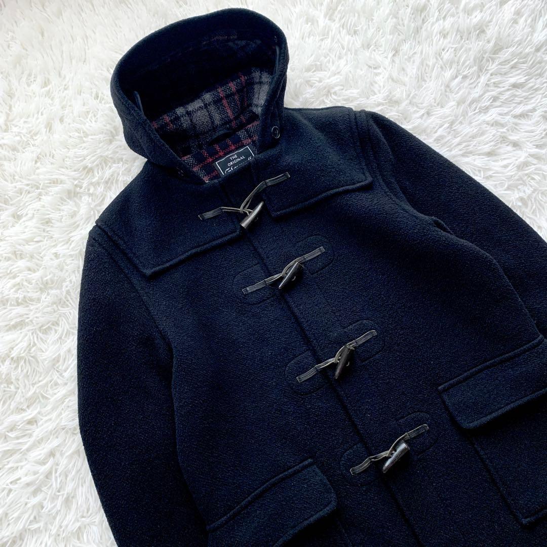 【美品】Gloverall ダッフルコート ロング 英国製 裏地チェック L