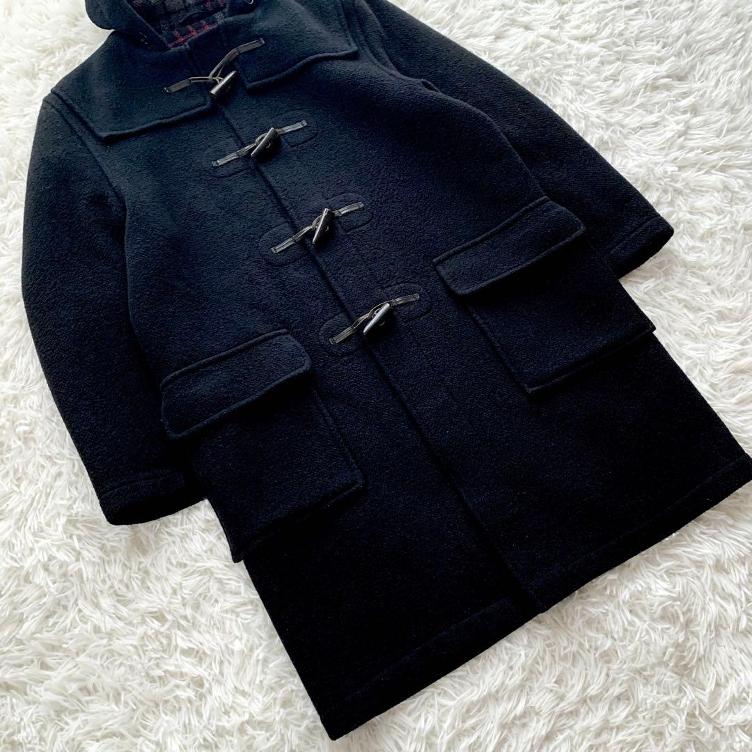 【美品】Gloverall ダッフルコート ロング 英国製 裏地チェック L