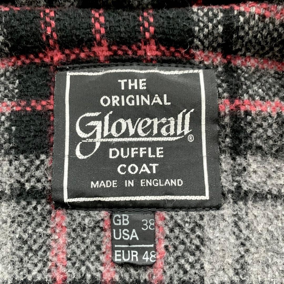 【美品】Gloverall ダッフルコート ロング 英国製 裏地チェック L