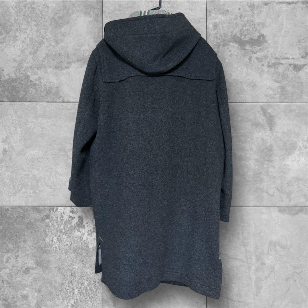 【ゆう】バーバリー メンズ カシミヤ混 ダッフルコート ダークグレー