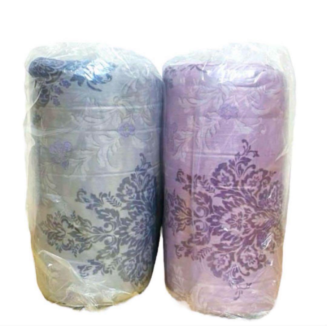 あったか6層毛布 スモーキーピンク、シルバー 2枚セット ジャパネットたかた