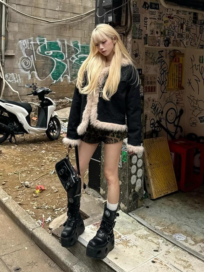 【即購入OK‼️】TRIFLE ファータッチミドルデニムジャケット