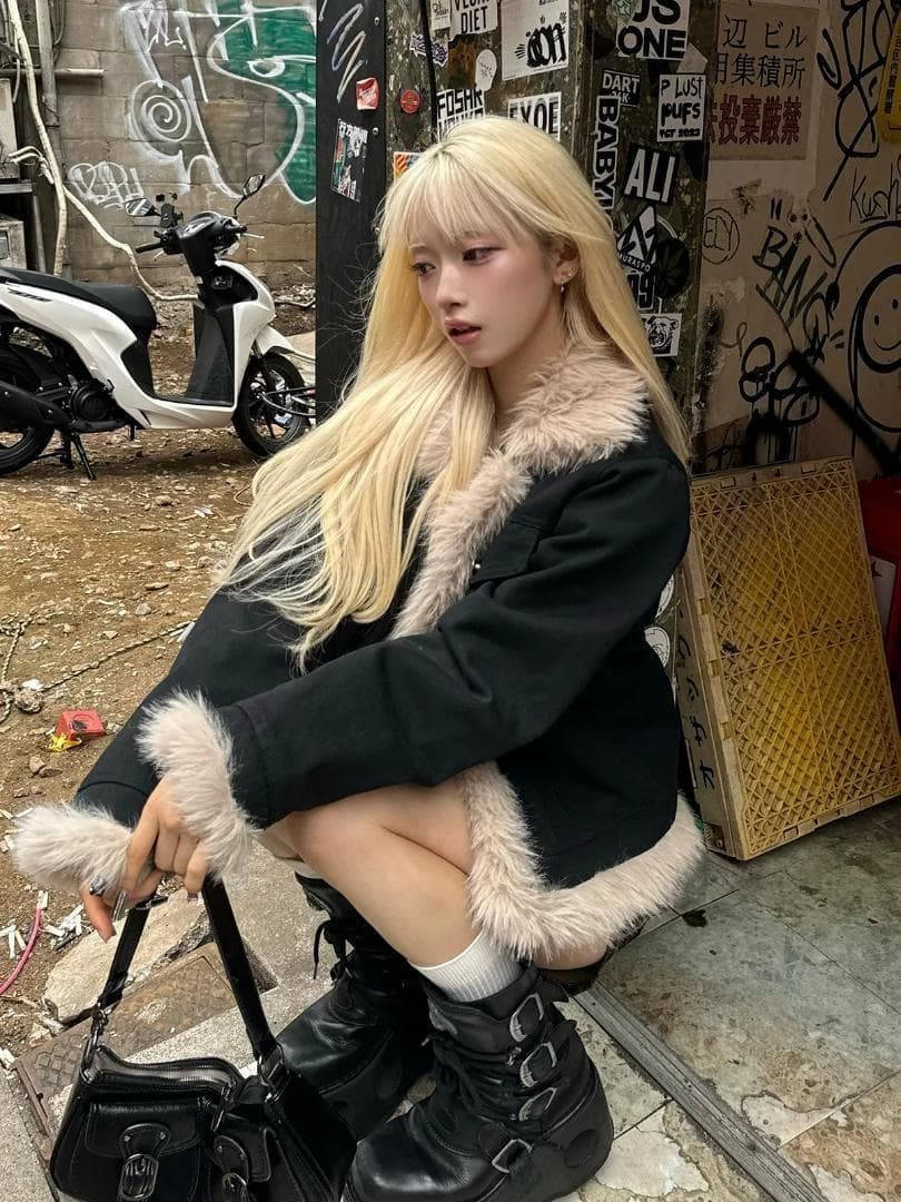 【即購入OK‼️】TRIFLE ファータッチミドルデニムジャケット