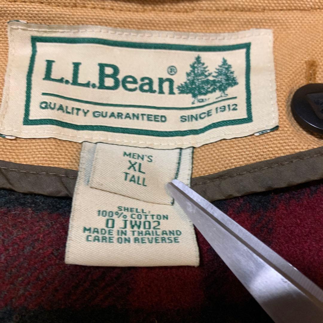 90年代L.L.bean カバーオール　ベージュ コーデュロイ襟