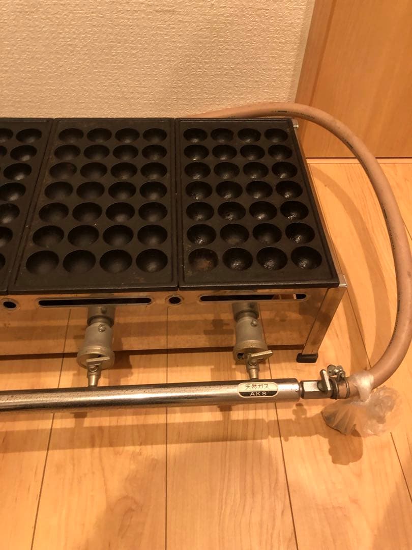 本日限定お値引‼️業務用たこ焼き器 天然ガス(都市ガス)112個