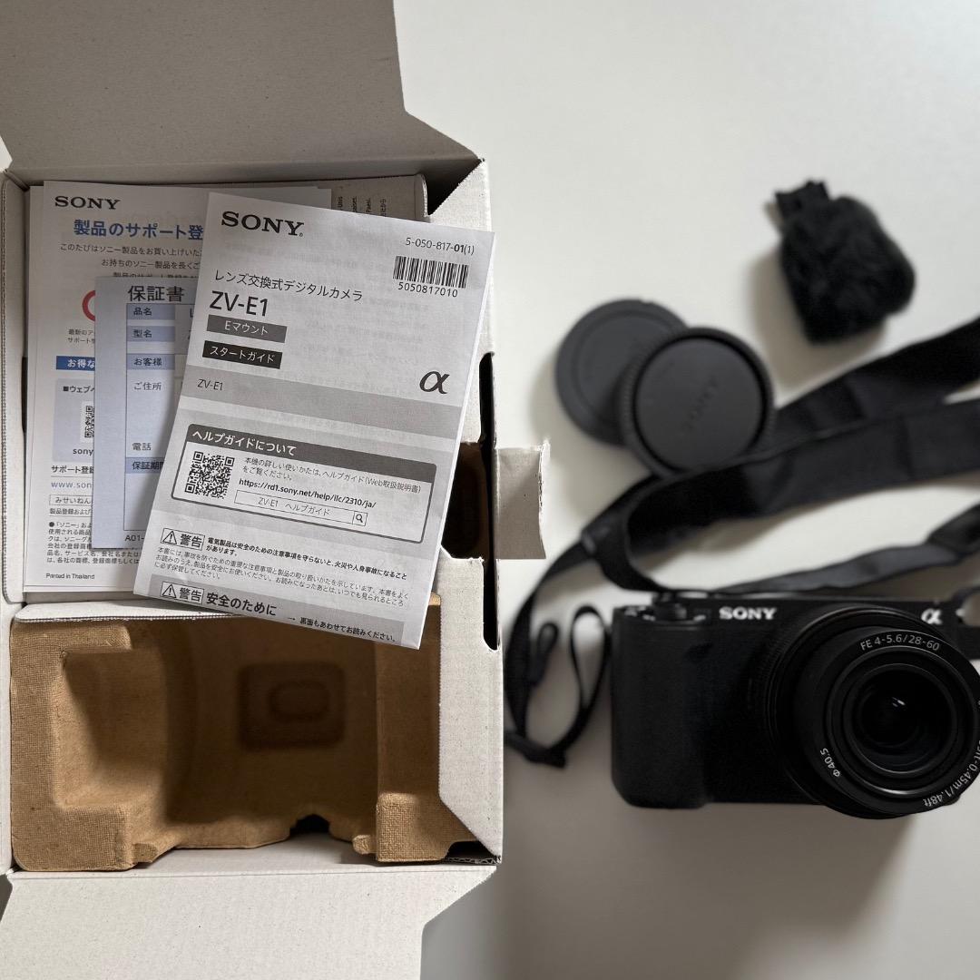 【極美品/レンズキット】SONY ZV-E1【SD付き・箱切抜なし】