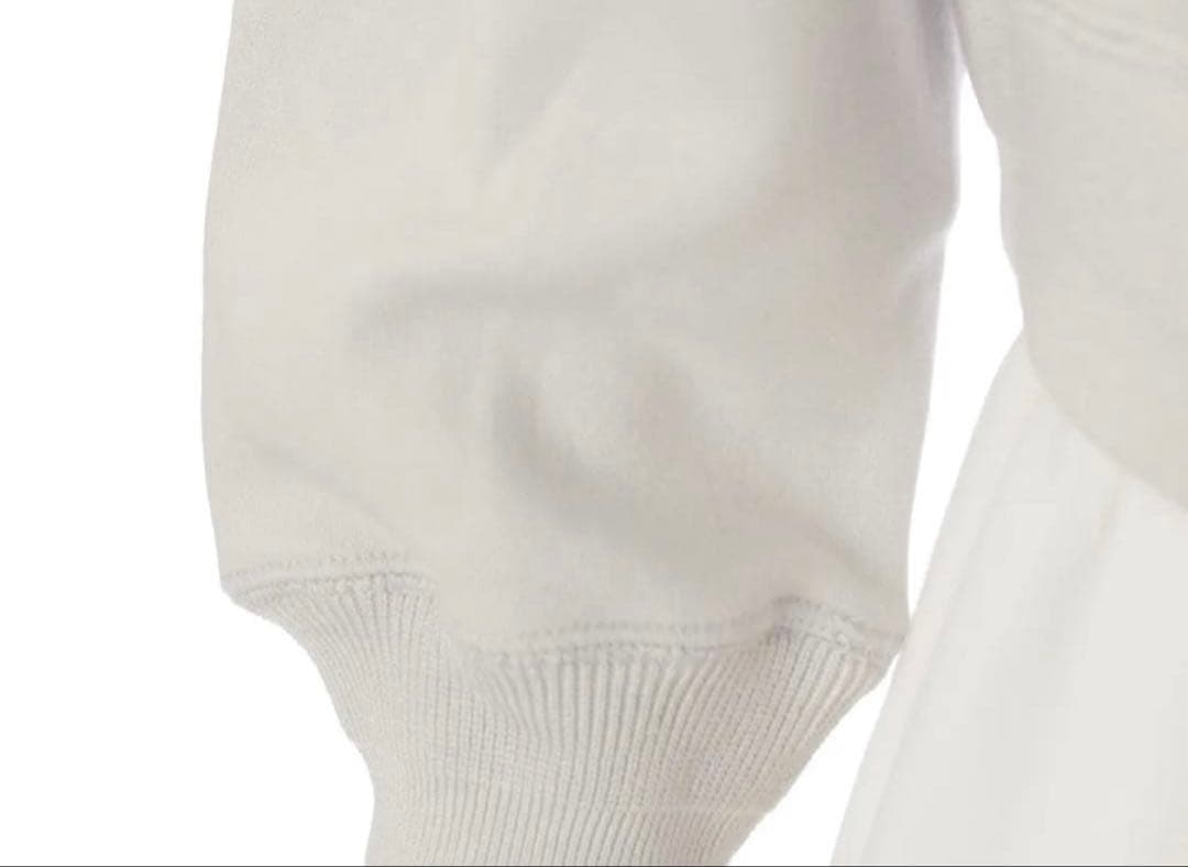 ドゥロワー コットン ロゴ刺繍 ジップアップ ブルゾン ジャケットライトグレー