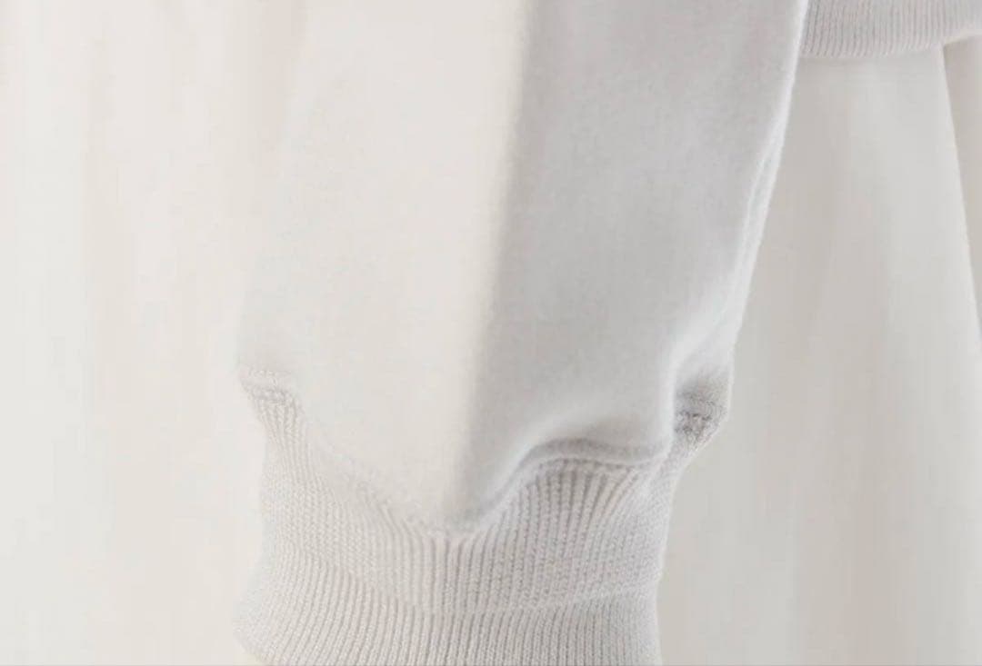 ドゥロワー コットン ロゴ刺繍 ジップアップ ブルゾン ジャケットライトグレー