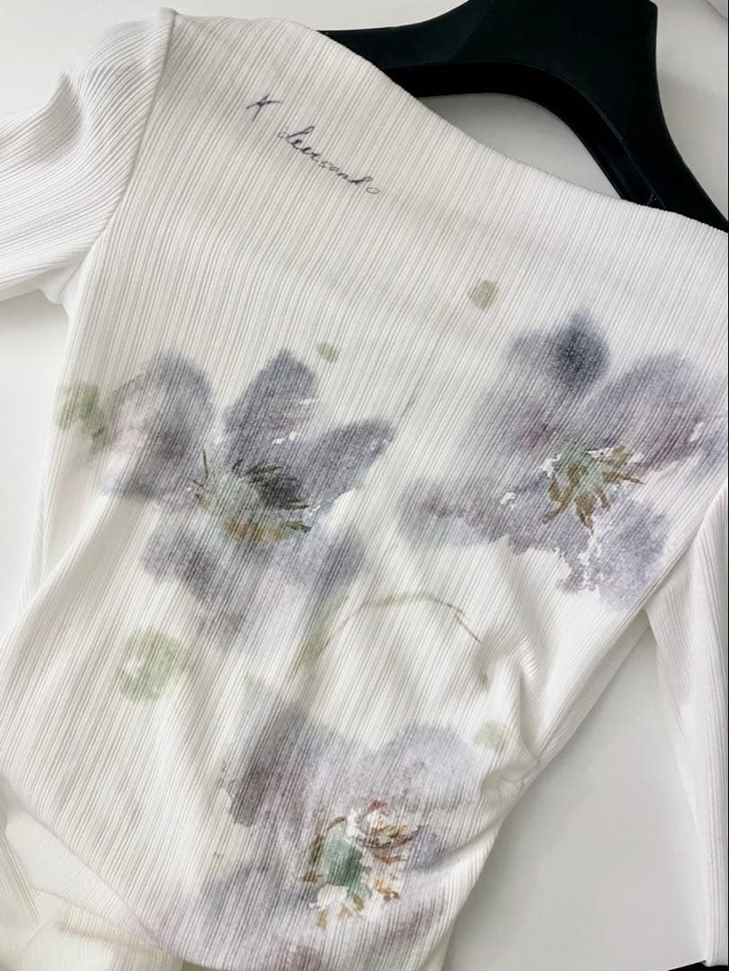 Urban Sheek プリーツ　ベルベット　長袖　ロング　ドレス　ワンピース