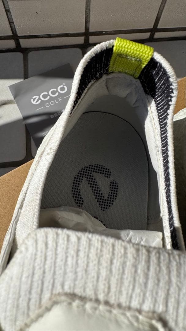 エコー BIOM H5 スパイクレス ゴルフシューズ　白　EU43 27cm