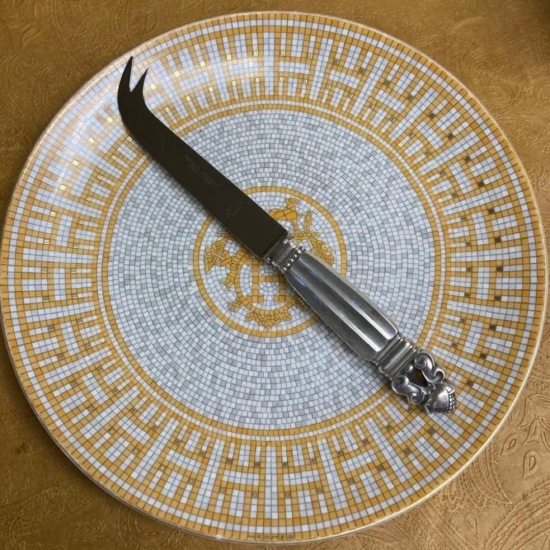 【ジョージジェンセン】純銀/約64g チーズナイフ 17cm【エコーン】