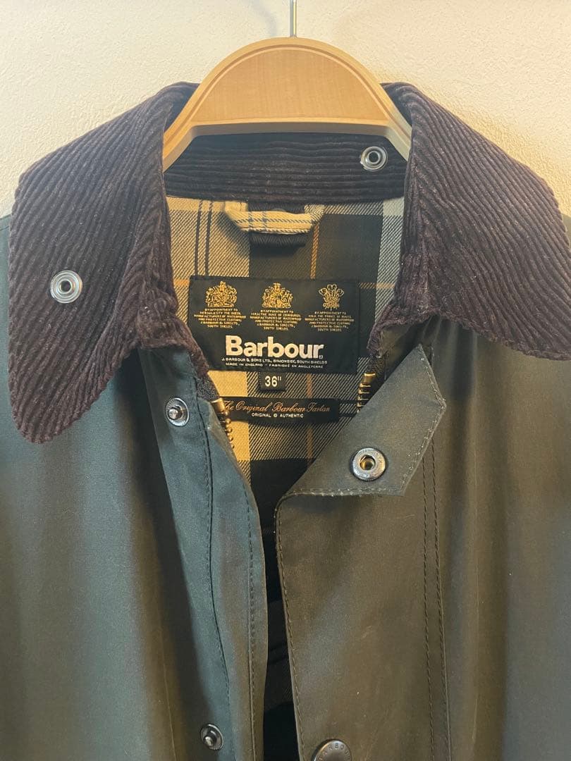 期間限定値下げBarbour バブアー SL BORDER 36 セージ