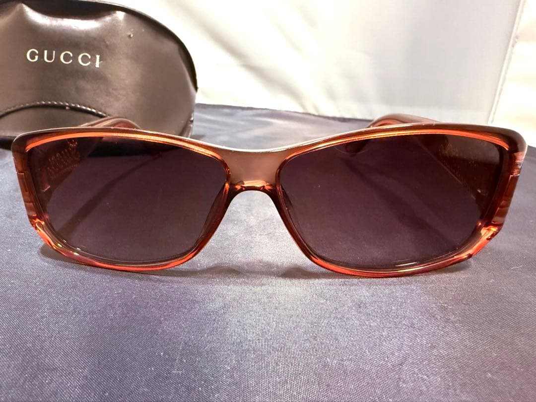 GUCCIレッドクリスタル×スワロフスキーラインストーン サングラス眼鏡メガネ