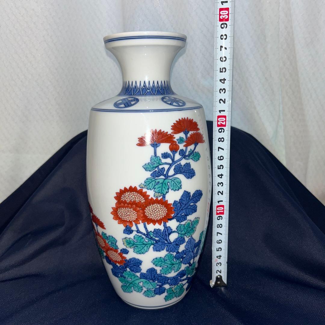 ◉本日限定◉今泉今右衛門　菊絵　花瓶　高さ28cm
