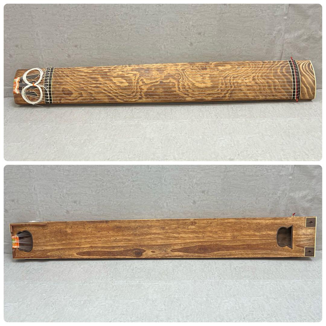 高級上角 琴　金蒔絵　口前装飾あり　13弦　筝 和楽器　弦楽器　ジャンク　現状品