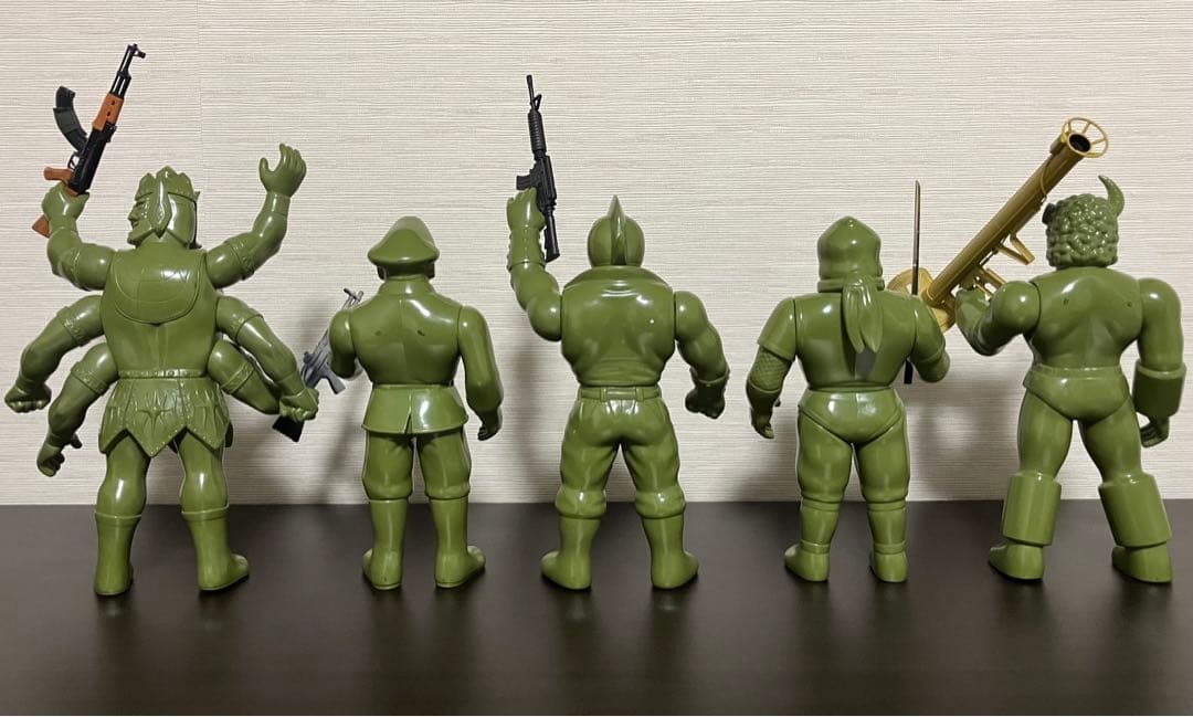 ファイブスタートイキン肉マンソルジャーブロッケンJrアシュラマンキンケシキン消し